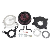 VO2 Cage Fighter Air Intake Kit — Brushed stainless, Round
