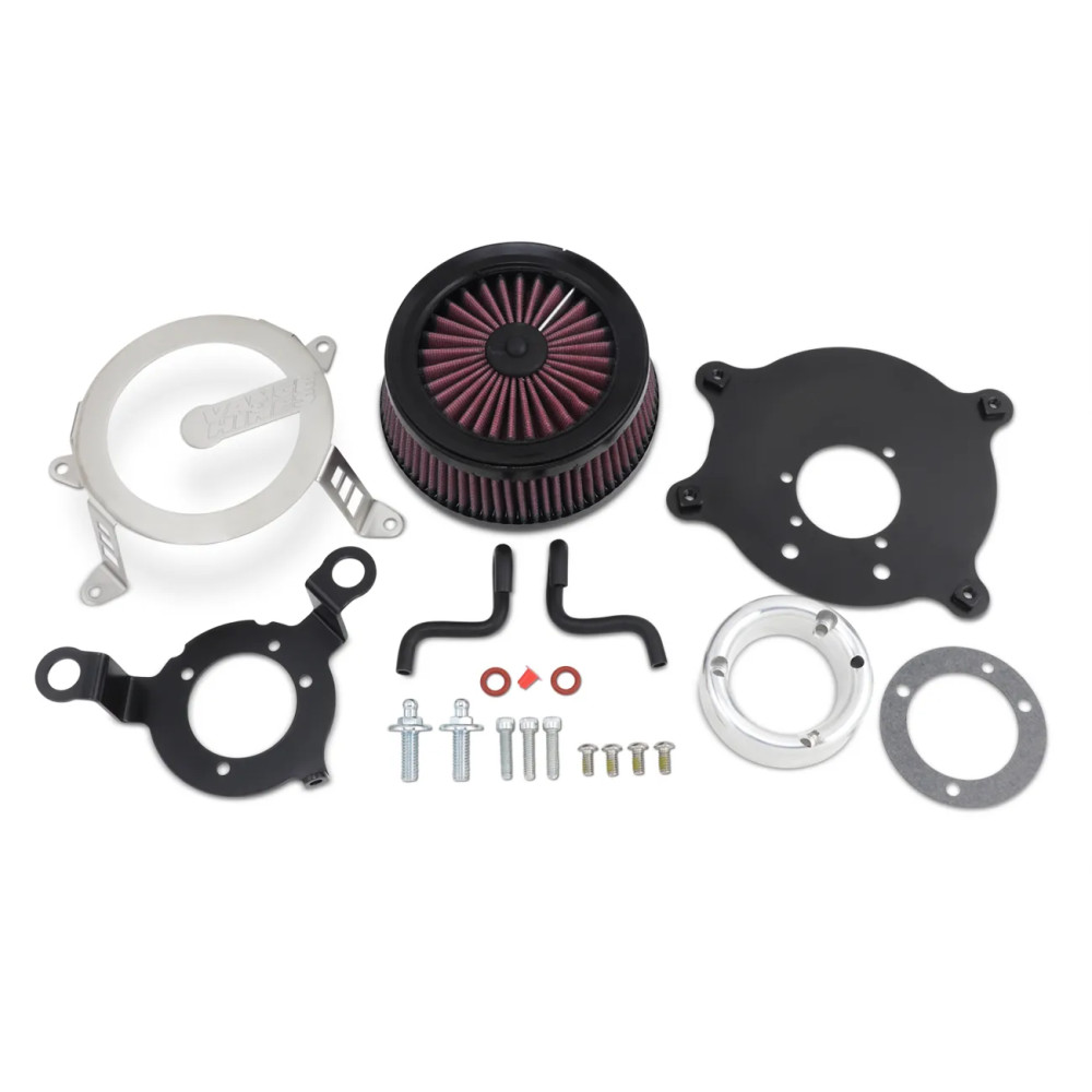 VO2 Cage Fighter Air Intake Kit — Brushed stainless, Round