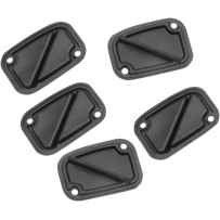 Clutch Master Cylinder Cover Replacement Gaskets — 5-pack, black, flat