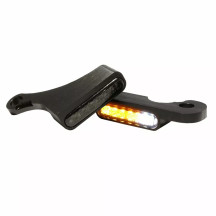 Intermitentes LED para manillar — 12 V, E-homologados, negro