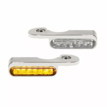 LED Handlebar Turn Signals — 12 V, handlebar mount, amber
