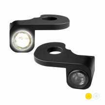 NANO Series Handlebar Turn Signals — 12 V, front pair, black