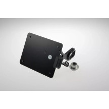 Placa de matrícula — 17 cm × 21 cm, negro