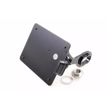 Placa de matrícula — 17 cm alto, 21 cm ancho, negro