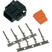 Kit de enchufe y receptáculo Deutsch DTM — 8 pines, hembra, negro