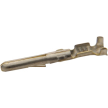 Terminales estampados AMP Mate-n-Lok — Conector macho, 100 unidades, Plateado