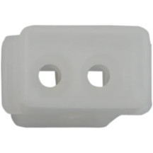 Conector AMP Mate-N-Lok — 2 pines macho, 305 mm (12\") de cable, Blanco