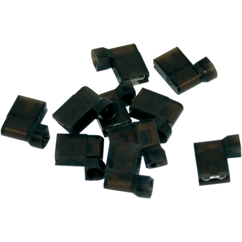 Black Flag Terminal de desconexión rápida — paquete de 10, negro, pala hembra
