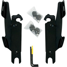 Kit de montaje completo Fats/Slim Windshield Trigger-Lock — Memphis Fats, Memphis Slim, Negro, Ajustable