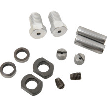 Kit de rodillos y pasadores del acelerador/chispa para manillar — plateado, para Harley-Davidson