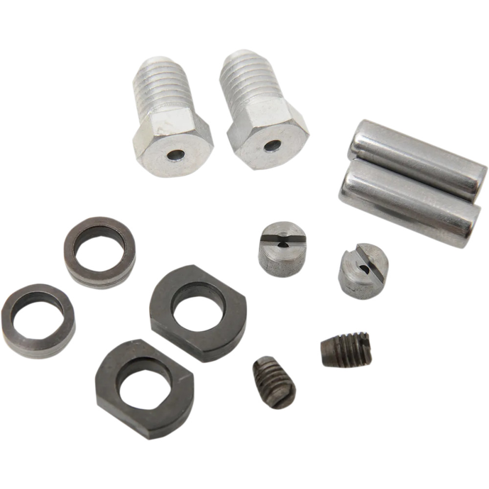 Kit de rodillos y pasadores del acelerador/chispa para manillar — plateado, para Harley-Davidson