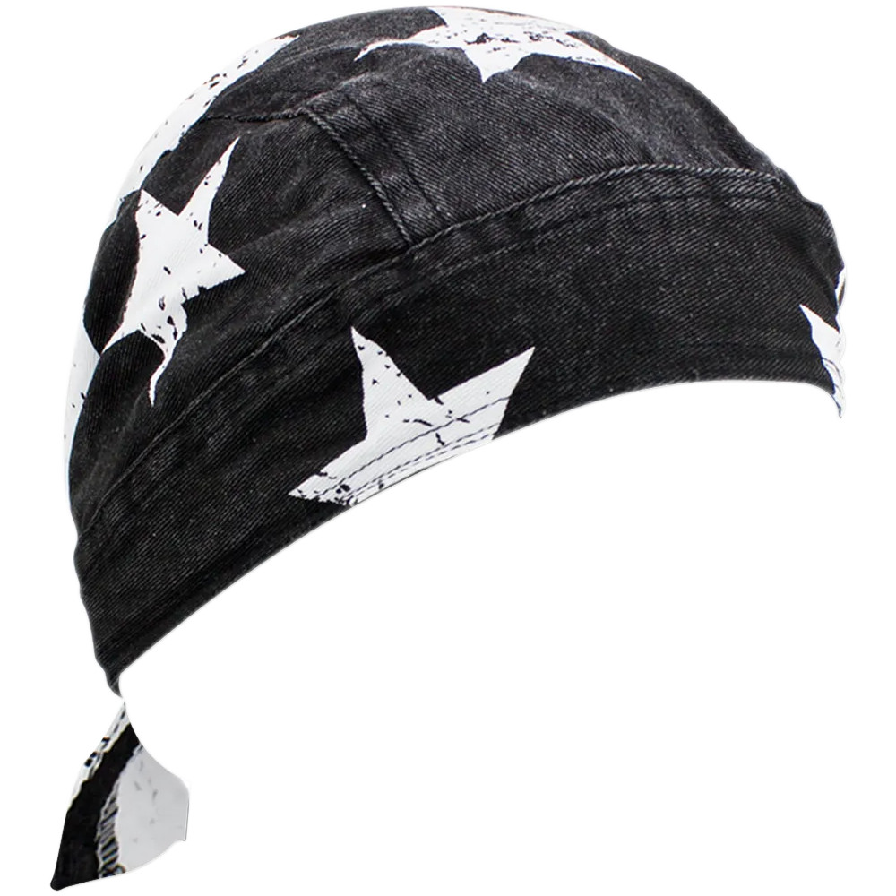 Road Hog Flydanna® pañuelo para la cabeza — Talla única, negro, blanco