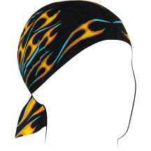Flydanna® Headwrap — One Size, Black, Yellow, Aqua