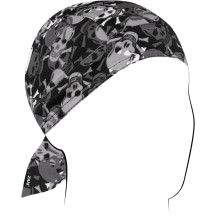 Pañuelo Flydanna® SportFlex® — Talla única, negro, gris claro