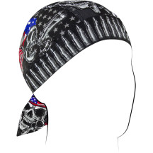 Flydanna® pañuelo de algodón — Talla única, Algodón, Negro, Azul, Rojo, Blanco