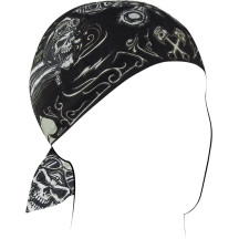 Flydanna® Pañuelo de Algodón — Talla única, Adulto, Negro