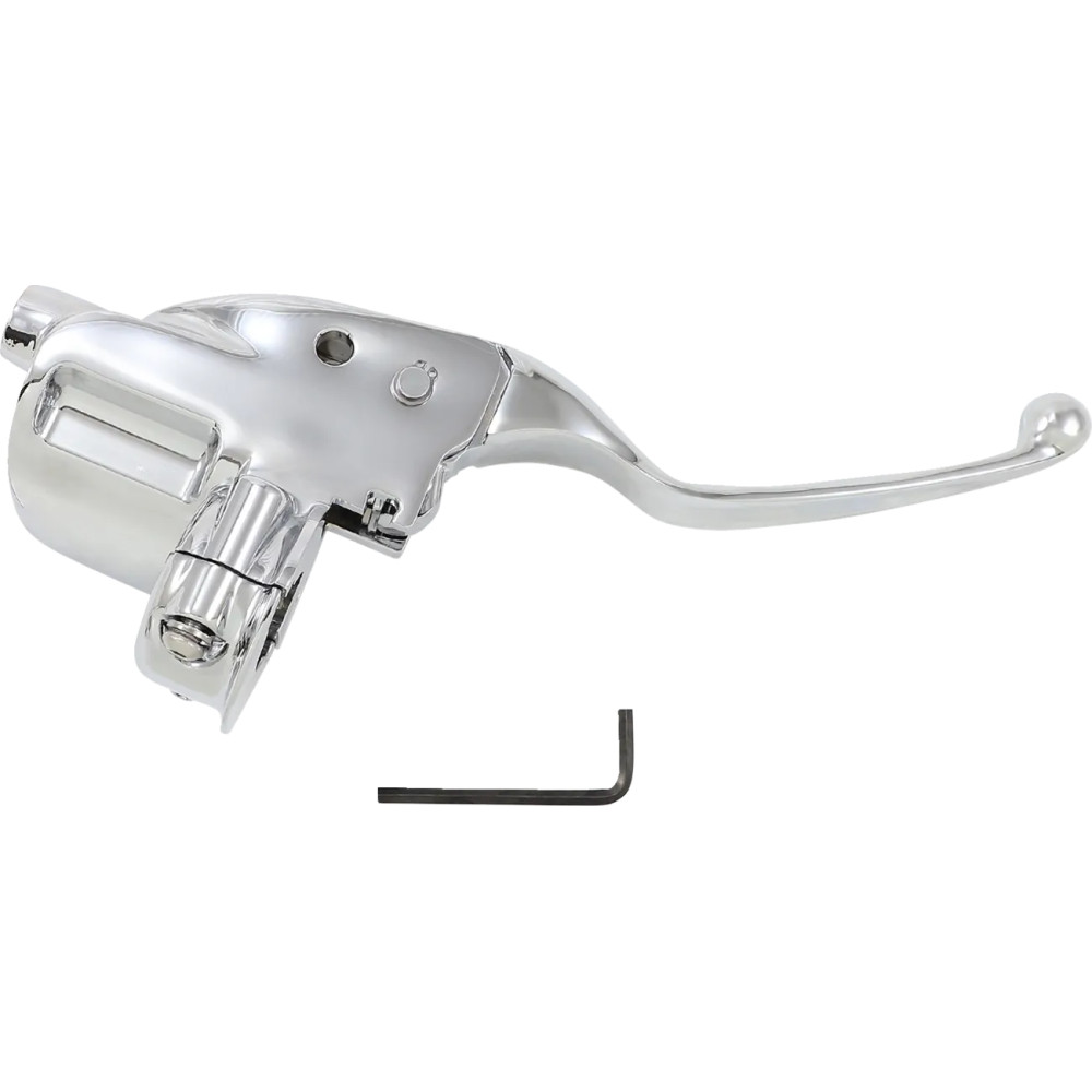 Clutch Master Cylinder Assembly — 15 mm (19/32") bore, 25.4 mm clamp, Chrome