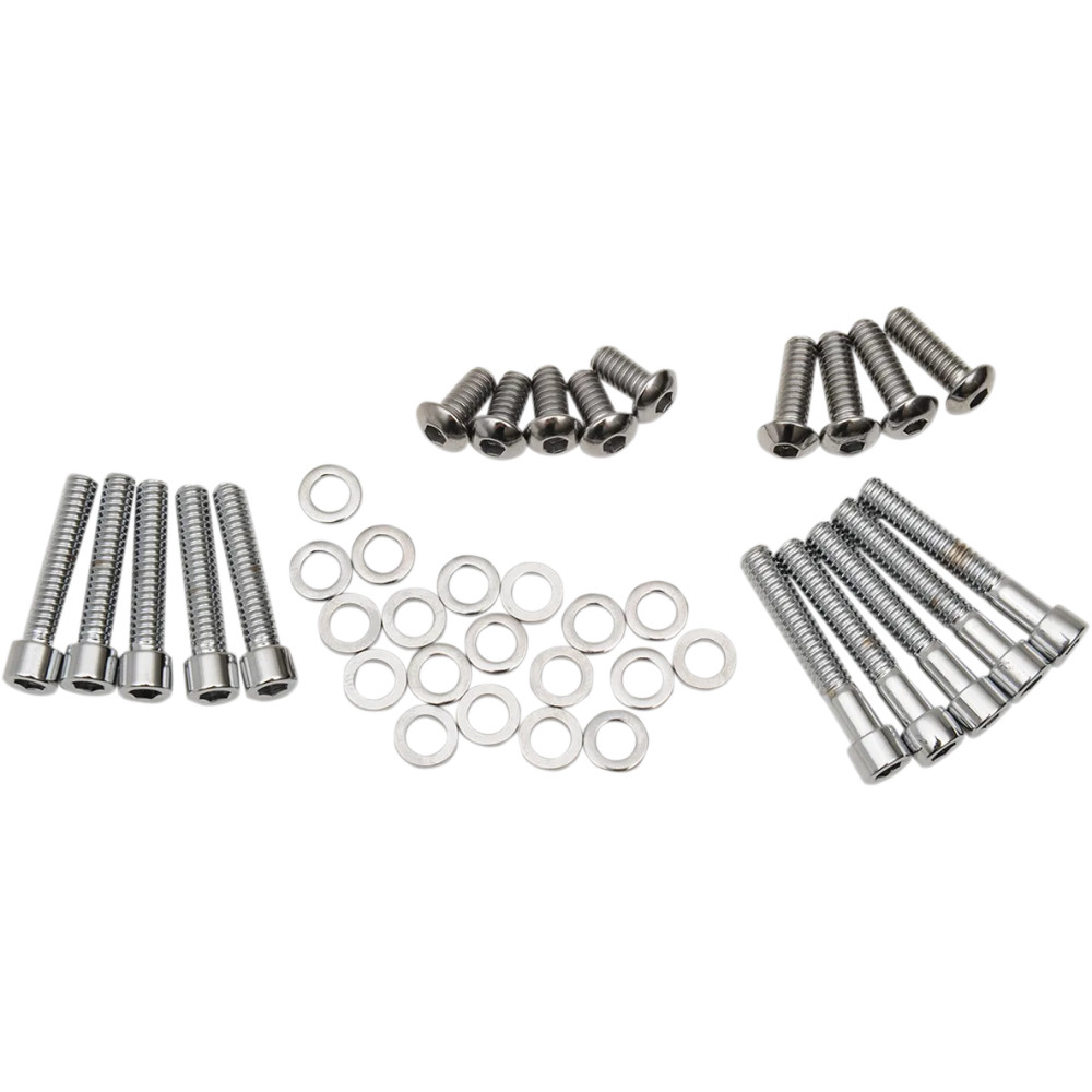 Primary Cover Bolt Kit — Chrome