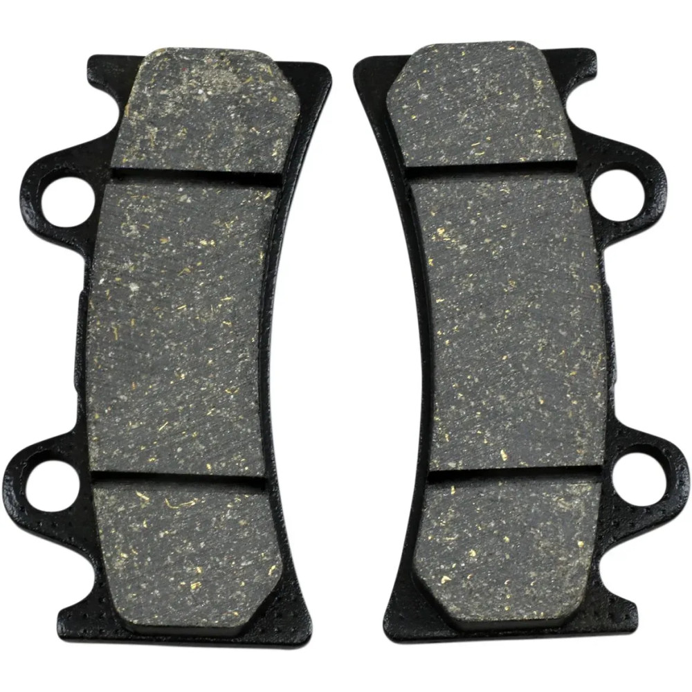Organic Base "FA" Brake Pads — 98.9 mm length, 49.5 mm width, 9.5 mm thickness
