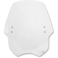 Plástico de parabrisas de reemplazo Hell Cat — 45,5 cm (18") alto, 51 cm (20") ancho, 18 cm (7") corte de faro, Gris