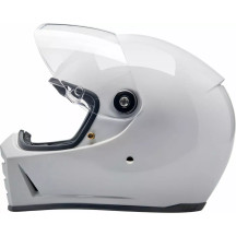 Lane Splitter 22.06 Casco — Talla L, Blanco brillante