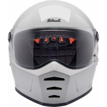 Lane Splitter 22.06 Casco — Talla L, Blanco brillante