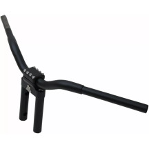 Kage Fighter-T Manillar — 10" elevación, 30-1/2" ancho, 1-1/4" diámetro, Negro mate