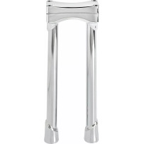 Murdock O/S Risers — 1-1/8" clamp, 12" rise, Chrome
