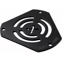 Placa frontal de repuesto — Hex, negro, acabado en polvo