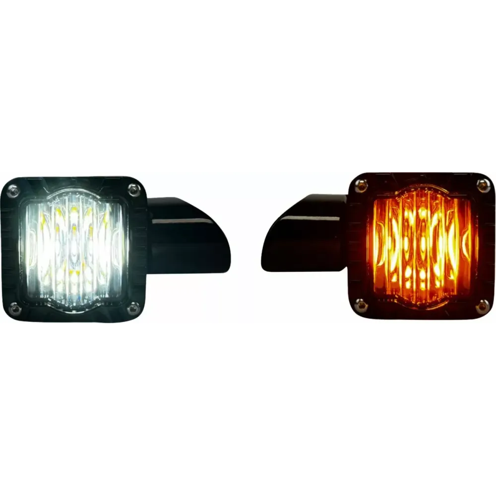 Shark Demon™ High-Performance LED Front Turn Signals with White Run Light