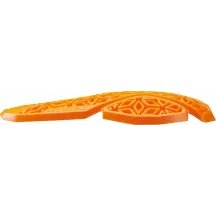 Protectores compactos D3O® Diablo L2 para rodilla y codo — Naranja, Adulto, Par