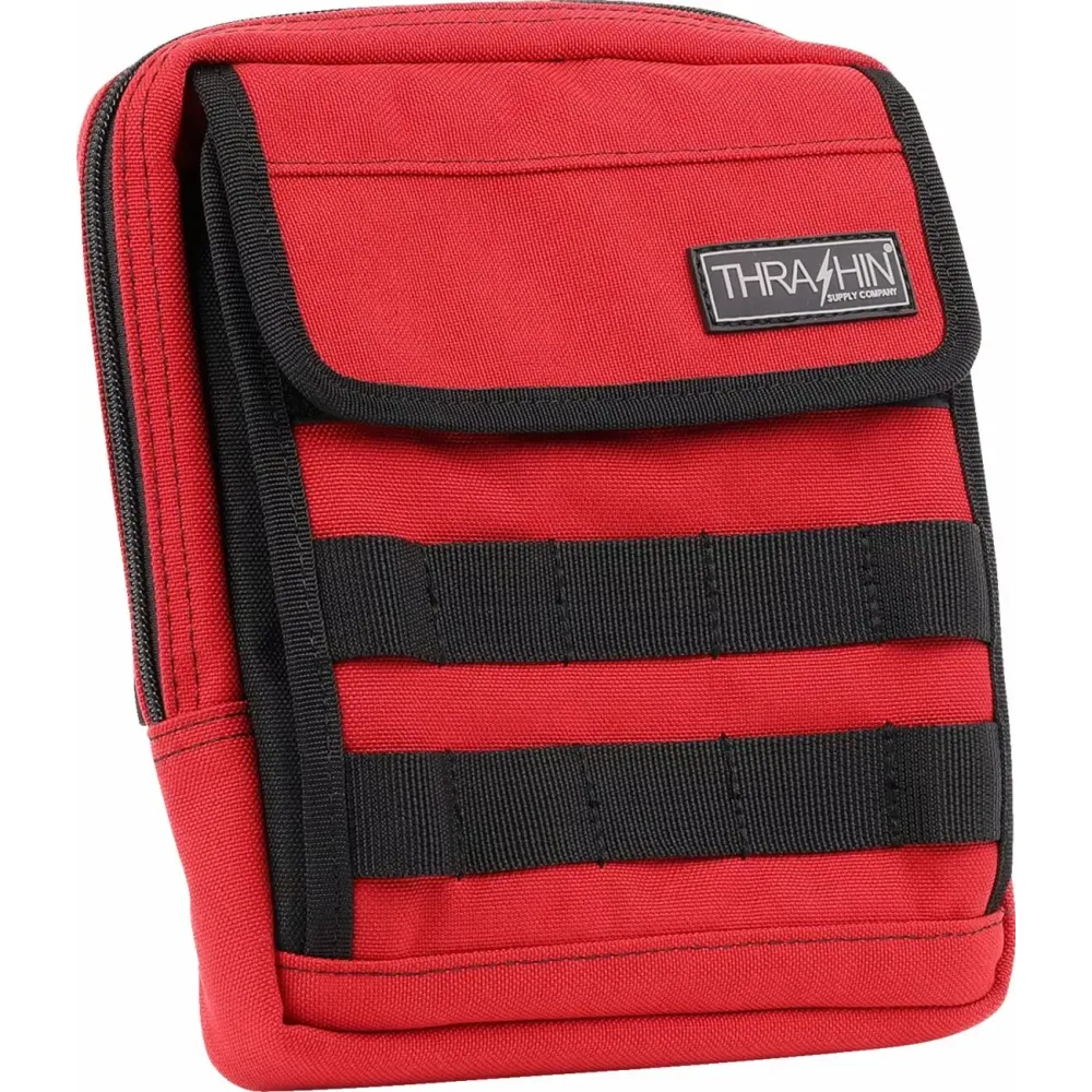 Bolsa para manillar Slim — 9" x 8" x 2", rojo