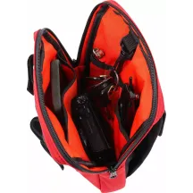 Bolsa para manillar Slim — 9" x 8" x 2", rojo