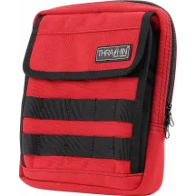 Bolsa para manillar Slim — 9" x 8" x 2", rojo