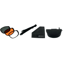 Gafas convertibles Sport & Street — Montura grande, ancho 152 mm, negro mate