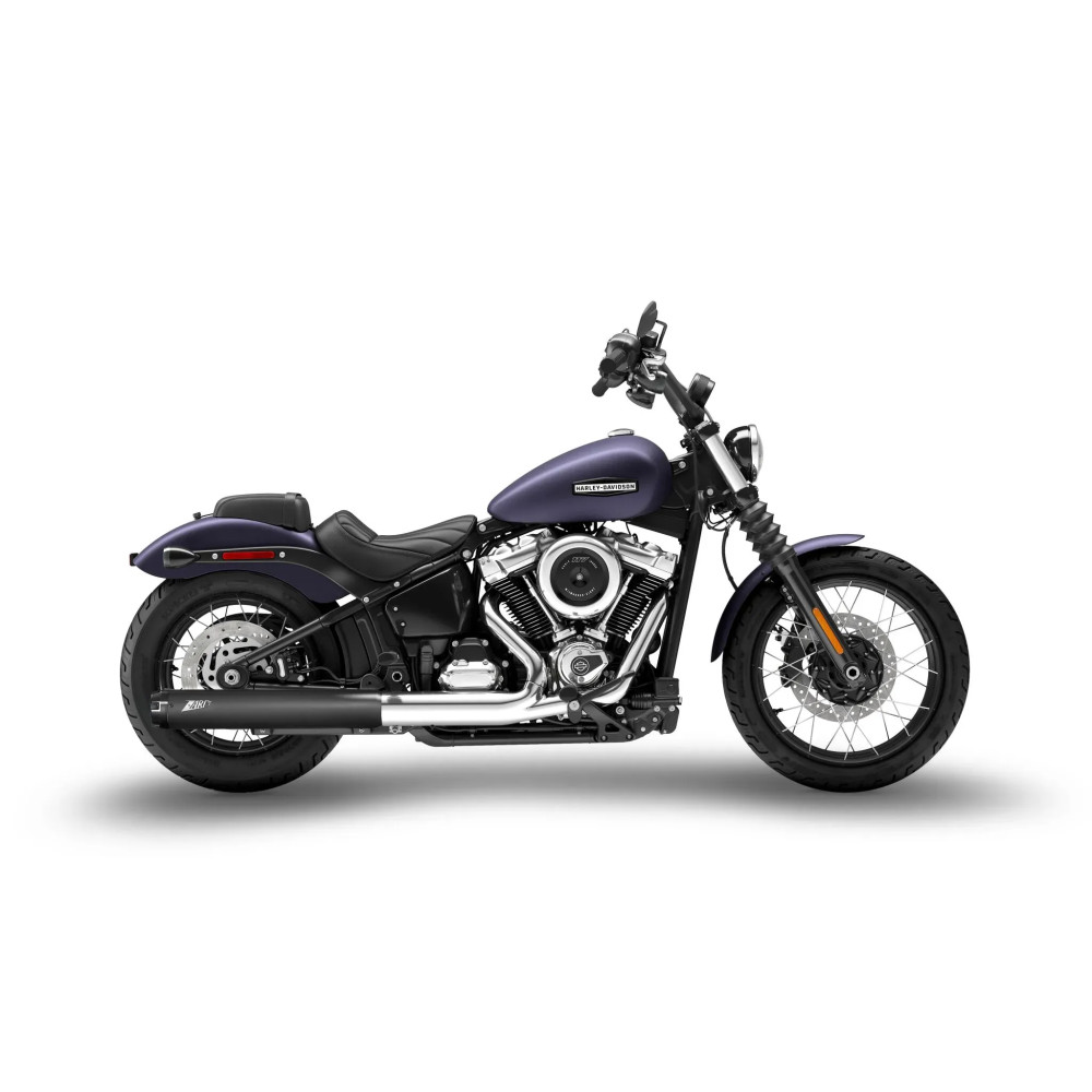 Silenciador Slip-On de 4.5 pulgadas para HD-SOFTAIL — 4.5 in, Negro mate
