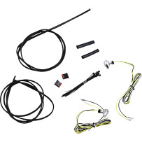 Micro Bullet dual Color LED Turn Signals — 0.87×0.5 in, Amber/White