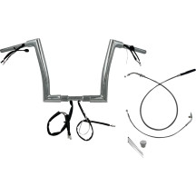 Manillar plano superior EZ Install de 1-1/2" — ancho central 10-1/4", cromado