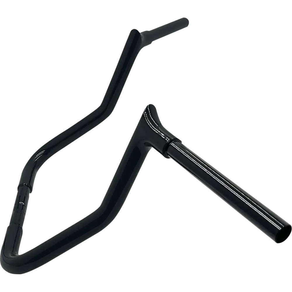 Manillar EZ Install de 1-1/4" con cima puntiaguda — 1-1/4" de diámetro, abrazadera 1", 86,5 cm de ancho, negro brillo