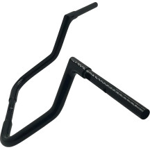Manillar plano superior EZ Install de 1-1/4" — 1-1/4" diámetro, abrazadera 1", ancho 34", Negro