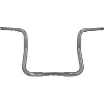 Manillar redondo superior de 1-1/4" EZ Install — 1-1/4" dia, 1" abrazadera, 15-1/2" centro, Ape Hanger, Cromado