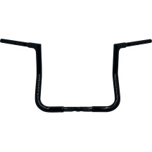 Manillar plano superior EZ Install de 1-1/4" — 1-1/4" diámetro, abrazadera 1", ancho 34", Negro