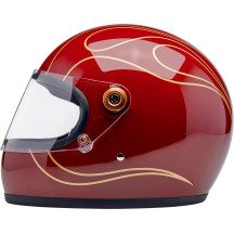 Casco Gringo S — Talla S, rojo granate brillante