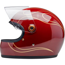 Casco Gringo S — M, integral, Rojo granate brillante