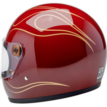 Casco Gringo S — M, integral, Rojo granate brillante