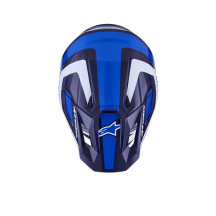 SM7 Rise Helmet — 2XL, Blue/White gloss