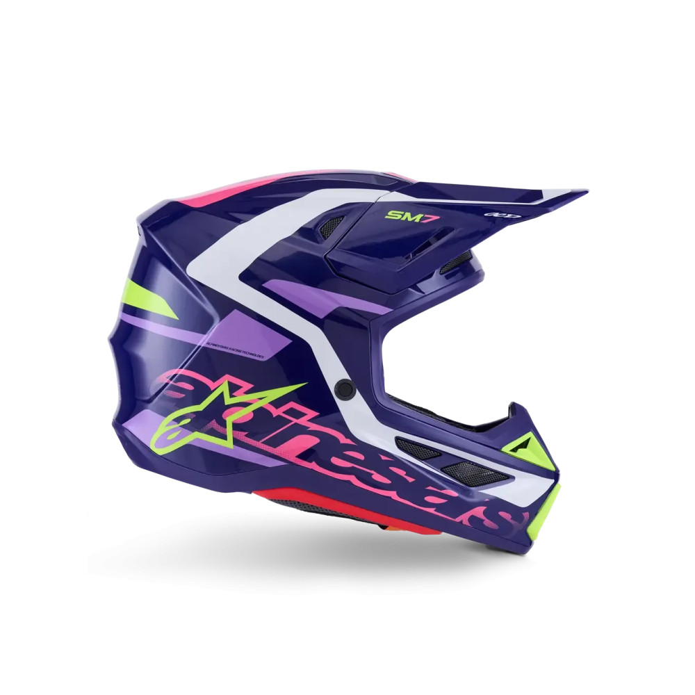Casco SM7 Deed — Talla L, púrpura brillante
