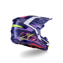 Casco SM7 Deed — Talla L, púrpura brillante