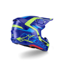 SM7 Deed Casco — XS, composite de fibra de vidrio, Azul brillante