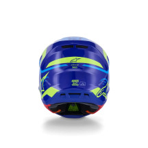 SM7 Deed Casco — XS, composite de fibra de vidrio, Azul brillante